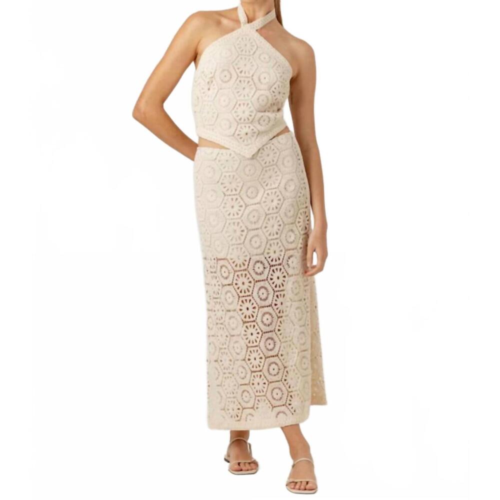 NEW SUNDAYS patrice skirt in natural white